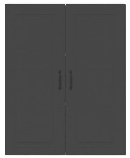 VidaXL Konyhaszekrény polcokkal Fekete 80 x 31 x 100 cm Faanyag