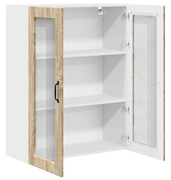 VidaXL Konyhaszekrény polcokkal Sonoma tölgy 80 x 31 x 100 cm Faanyag