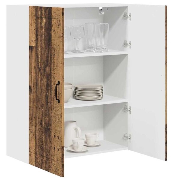VidaXL Konyhaszekrény polcokkal Öreg fa 80 x 31 x 100 cm Faanyag