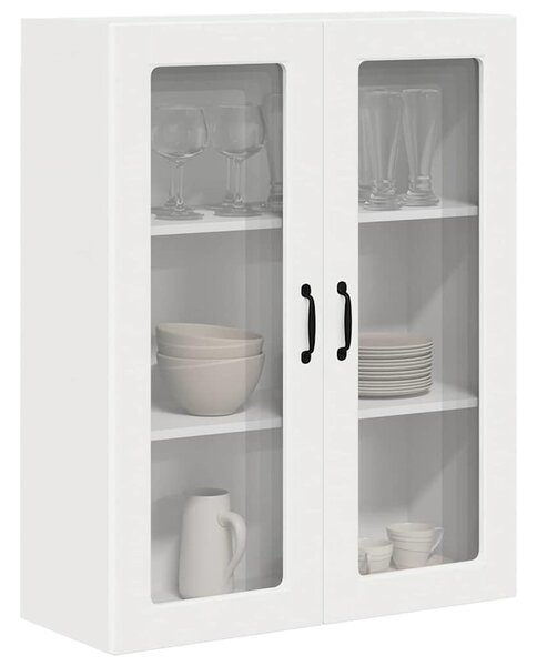 VidaXL Fali konyhaszekrény polcokkal Fehér 80 x 31 x 100 cm Faanyag