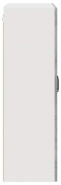 VidaXL Fali üveges szekrény PORTO Beton Szürke 80 x 31 x 100 cm