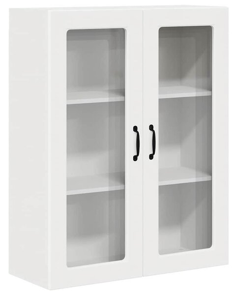 VidaXL Fali konyhaszekrény polcokkal Fehér 80 x 31 x 100 cm Faanyag