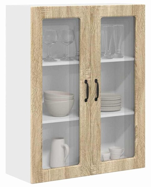 VidaXL Konyhaszekrény polcokkal Sonoma tölgy 80 x 31 x 100 cm Faanyag