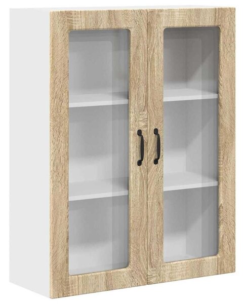 VidaXL Konyhaszekrény polcokkal Sonoma tölgy 80 x 31 x 100 cm Faanyag