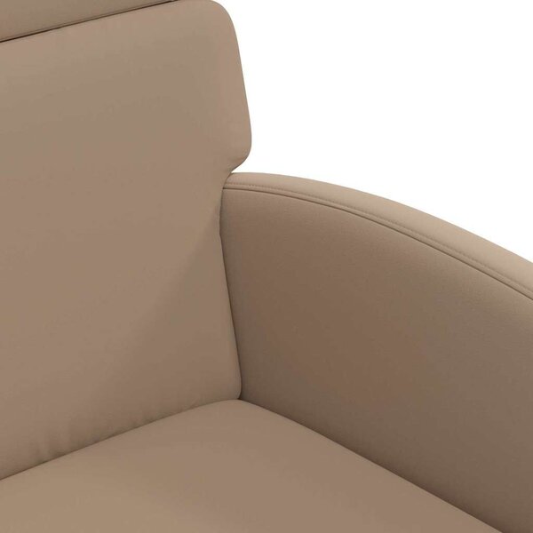 VidaXL Kerekes Étkező Székek 2 pcs Cappuccino 58 x 65 x 98 cm Műbőr