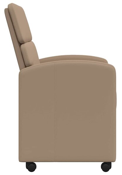 VidaXL Kerekes Étkező Székek 2 pcs Cappuccino 58 x 65 x 98 cm Műbőr