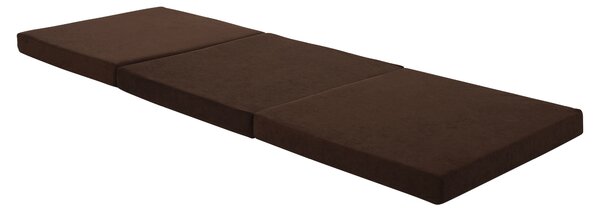 KONDELA Összehajtható matrac, hab, 65x180, barna, LEVI 65