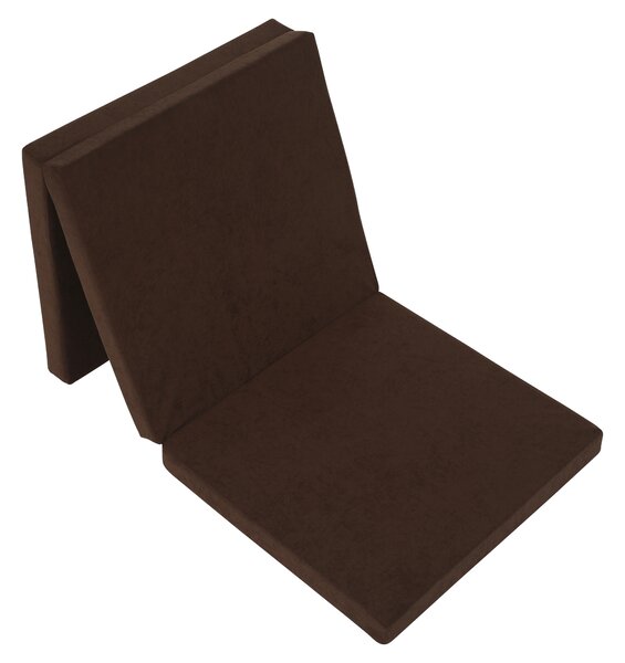 KONDELA Összehajtható matrac, hab, 65x180, barna, LEVI 65