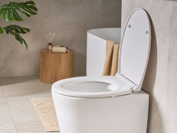 WC ülőke PAPURI Lassú záródású Duroplast Fehér