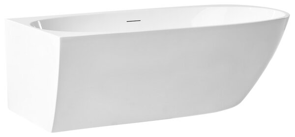 Sarokkád PARNAIBA Jobb oldali 170 x 80 cm Fehér