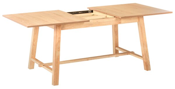 Kihúzható étkezőasztal BARNES Világos kőris 160/200 cm 90 cm