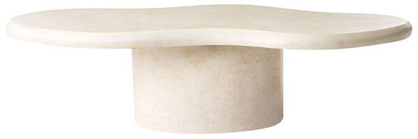 Dohányzóasztal CONZA 57 cm 120 cm Bézs