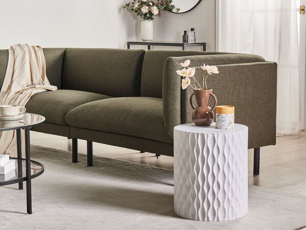 Kisasztal ANTELAO 37 cm 37 cm Terrazzo hatású Fehér terrazzo