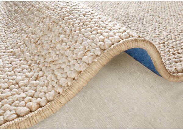 Krémszínű futószőnyeg 80x300 cm Wolly – BT Carpet