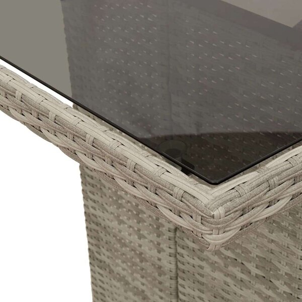 Vidaxl Polyrattan Kerti Étkezőgarnitúra - 9 részes
