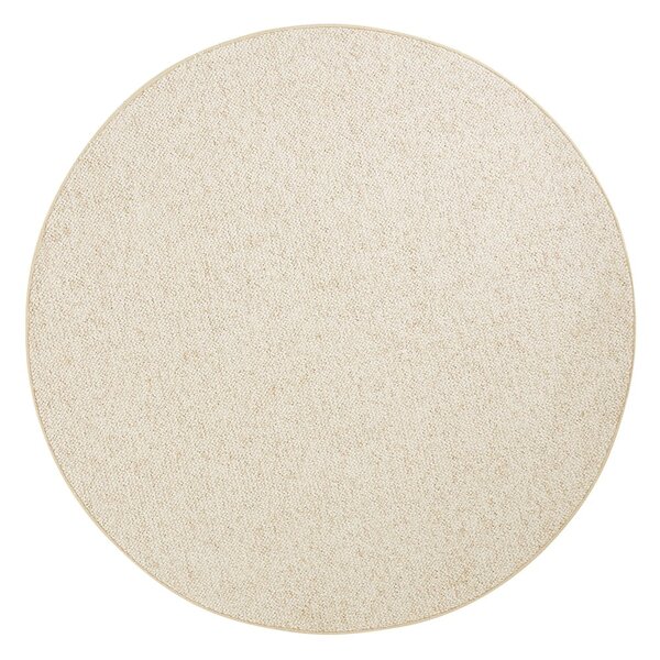 Krémszínű kerek szőnyeg ø 133 cm Wolly – BT Carpet