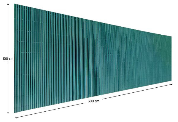 KONDELA Kerti térelválasztó, zöld, 300x100 cm, ABEO