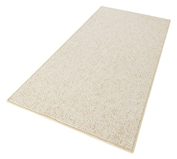 Krémszínű futószőnyeg 80x300 cm Wolly – BT Carpet