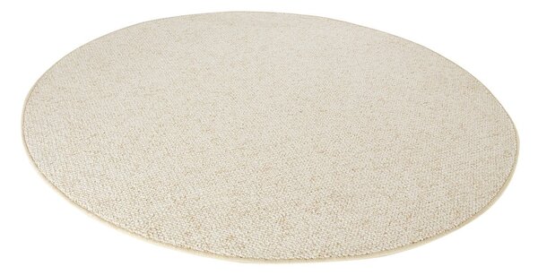 Krémszínű kerek szőnyeg ø 133 cm Wolly – BT Carpet
