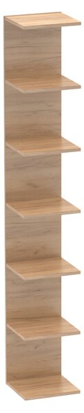 KONDELA Fali polc, artisan tölgy, DORNA