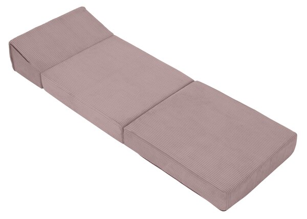 KONDELA Összecsukható matrac/fotel, 2 az 1-ben, rózsaszín, MALEN