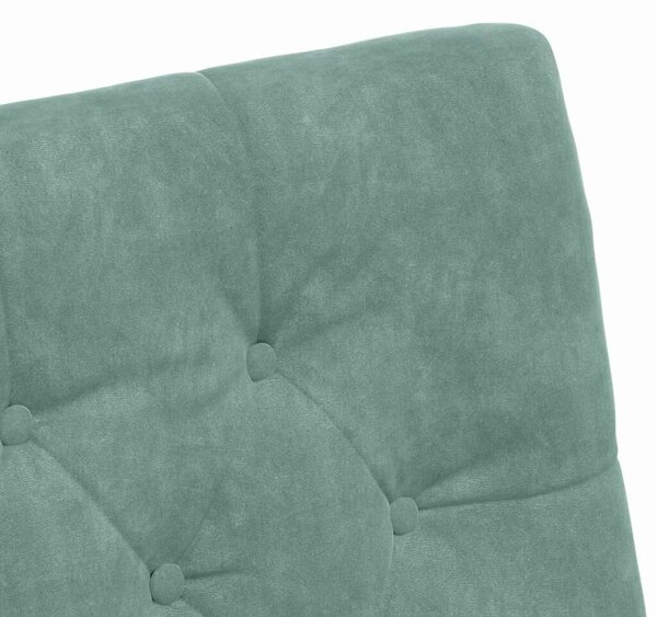 VidaXL Kerekes Étkező Székek 2 pcs tengerzöld 58 x 67 x 97 cm Bársony