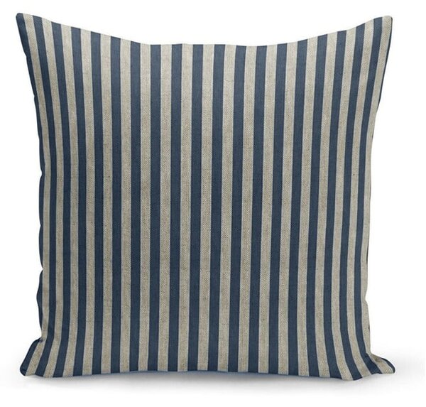Black Friday - Stripes kék-bézs párnahuzat, 45 x 45 cm - Kate Louise