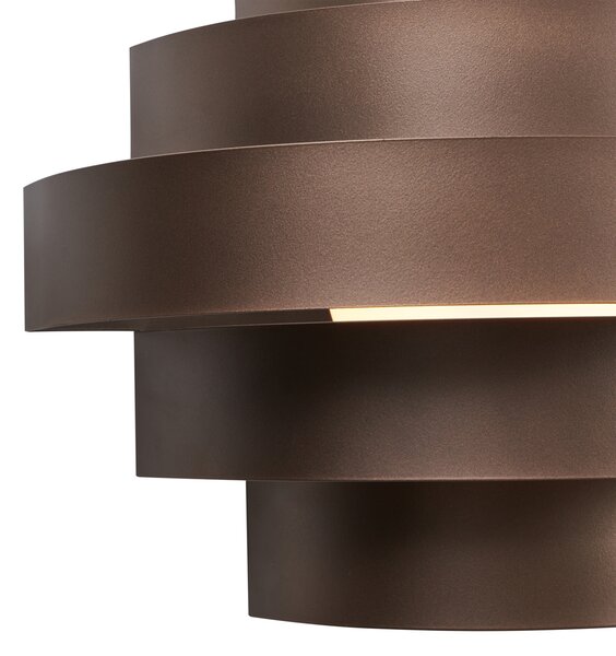 Modern bronz fali lámpa LED-del, 3 lépésben dimmelhető - Lines