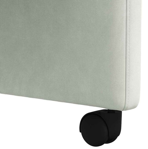 VidaXL Kerekes Étkező Székek 2 pcs Világosszürke 58 x 65 x 98 cm
