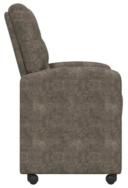 VidaXL Kerekes Étkező Székek 2 pcs Sötétszürke 58 x 67 x 97 cm