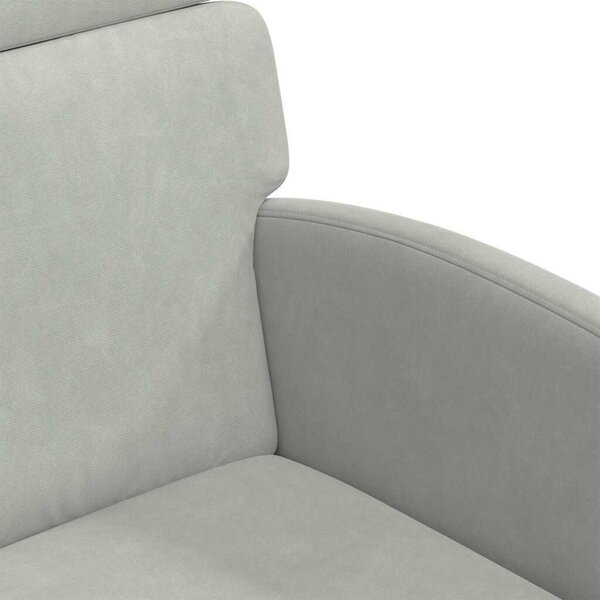 VidaXL Kerekes Étkező Székek 2 pcs Világosszürke 58 x 65 x 98 cm
