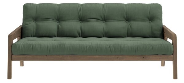 Zöld kinyitható kanapé 204 cm Grab - Karup Design