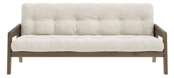 Bézs kordbársony kinyitható kanapé 204 cm Grab - Karup Design