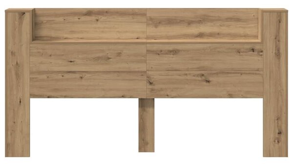 VidaXL Fejtámla fejtámlával Artisan tölgy 200 x 15 x 103,5 cm Faanyag