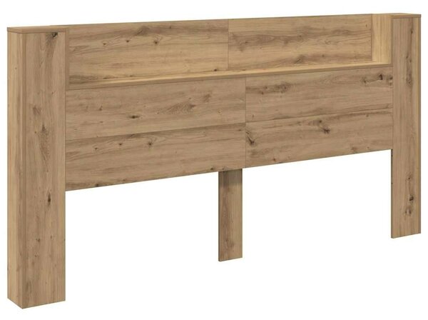 VidaXL Fejtámla fejtámlával Artisan tölgy 200 x 15 x 103,5 cm Faanyag