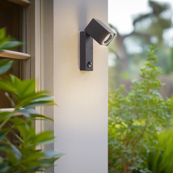 Kültéri Lámpa Lindby, Othil, dimmable, Szürke, Erkély, Alumínium, Modern