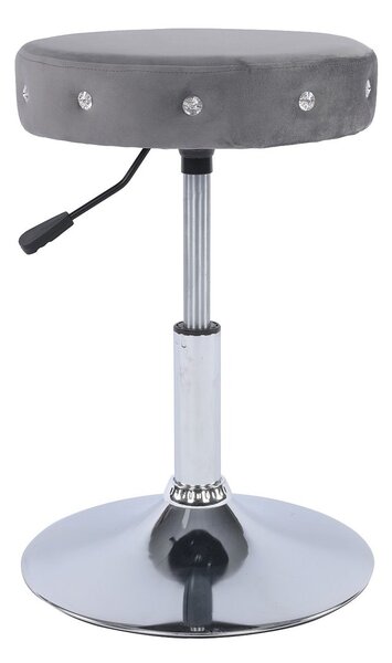 HR1102CN Grafit modern műbőr szék krómozott lábbal