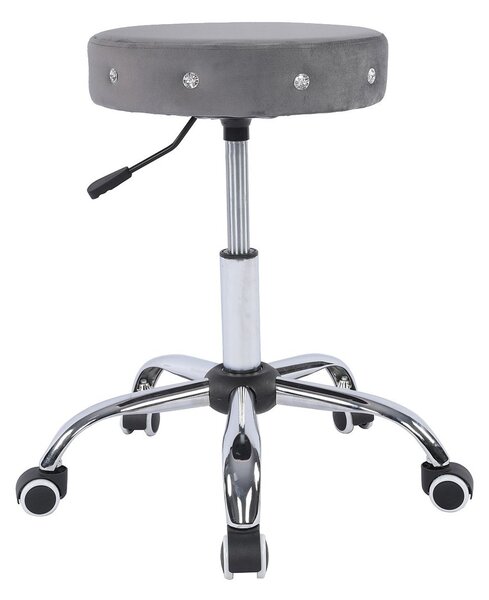 HR1102CK Grafit modern műbőr szék krómozott lábbal