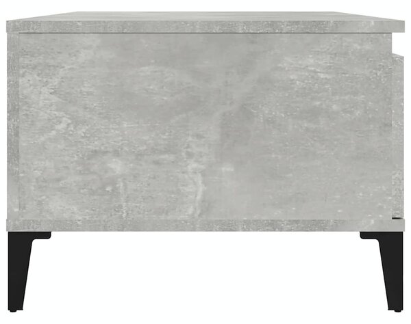 Betonszürke szerelt fa dohányzóasztal 90x50x36,5 cm
