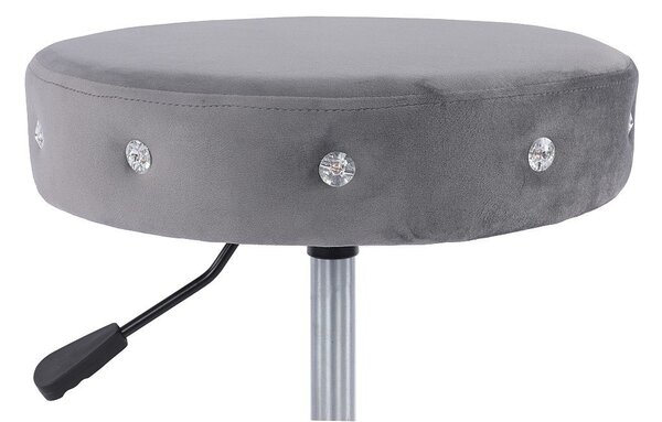 HR1102CN Grafit modern műbőr szék krómozott lábbal