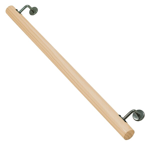 KONDELA Fogantyú/korlát, tömör fa, természetes, 100 cm, MANEL TYP 1