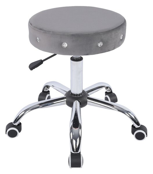 HR1102CK Grafit modern műbőr szék krómozott lábbal