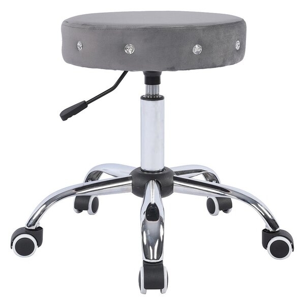 HR1102CK Grafit modern műbőr szék krómozott lábbal