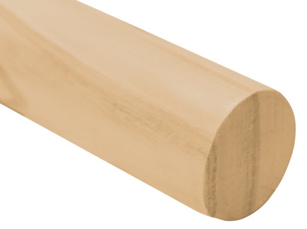 KONDELA Fogantyú/korlát, tömör fa, természetes, 200 cm, MANEL TYP 2