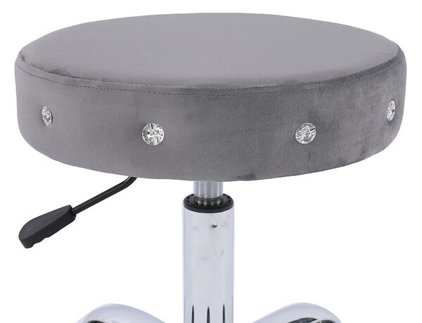 HR1102CK Grafit modern műbőr szék krómozott lábbal