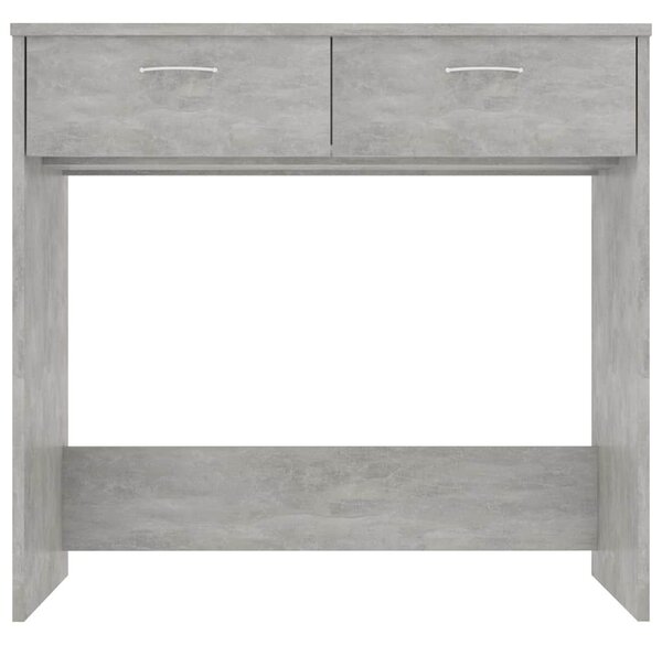 Betonszürke szerelt fa íróasztal 80 x 40 x 75 cm