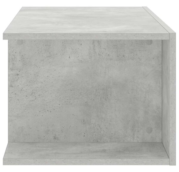 Betonszürke TV-szekrény LED lámpákkal 90 x 39 x 30 cm