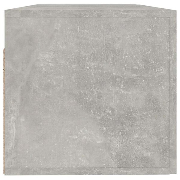 Betonszürke szerelt fa faliszekrény 100 x 36,5 x 35 cm