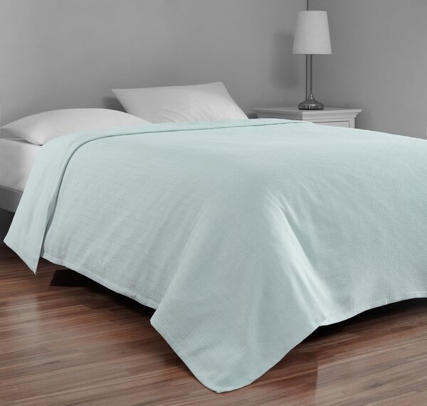 Mentazöld pamut ágytakaró franciaágyra 200x230 cm Serenity – Mijolnir