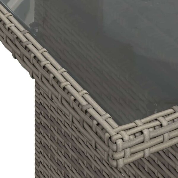 VidaXL Polyrattan Kerti Ülőgarnitúra - 7 részes - Szürke